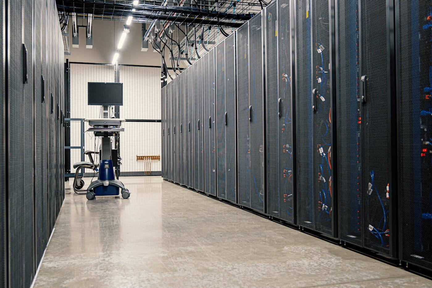 Server racks in a modern data center environment